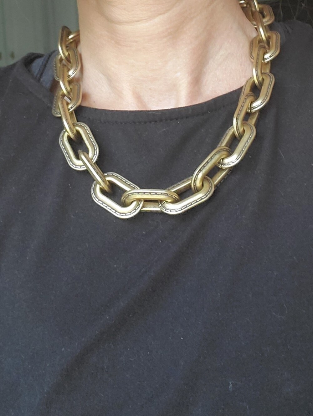 Coach Link Chain Strap For Tabby Bag Or Chunky Necklace Brass / Gold - Picture 11 of 12